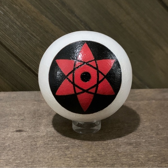 Naruto Sasuke Mangekyou Sharingan Wooden Eyeball - Picture 3 of 8